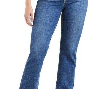 LEVI'S 515 Dark Wash Mid Rise Denim Bootcut Jeans Womens Size 8